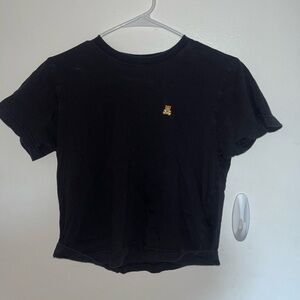 Teddy Fresh Black Crop Top